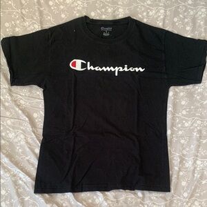 Champion Black Short Sleeve Tee